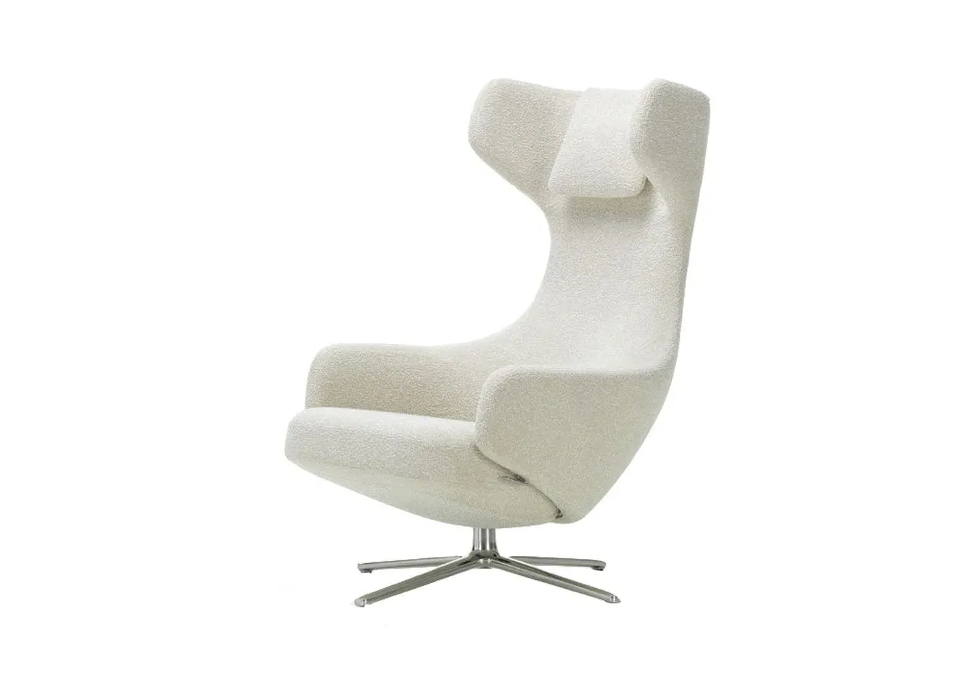Swivel Lounge Chair with Reclining - Ivory