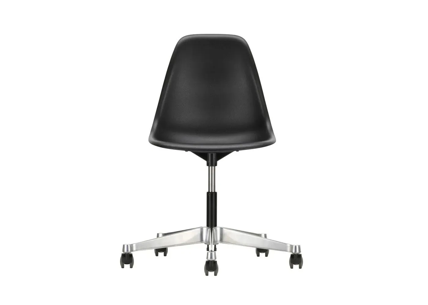 Swivel Office Chair with Castors - Black image