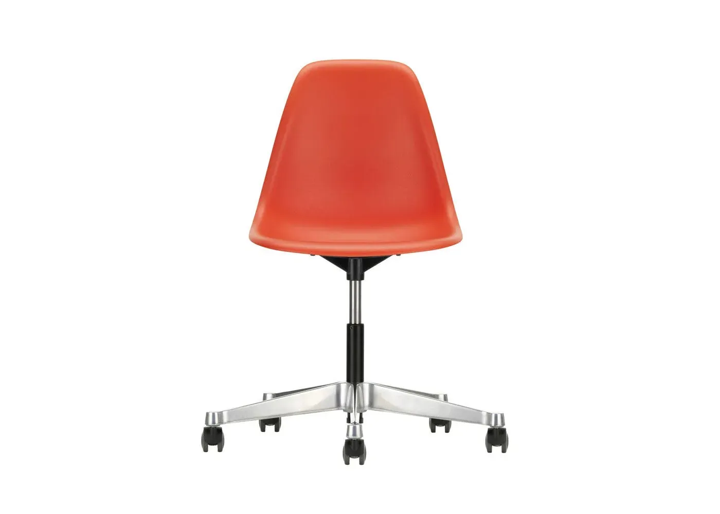 Swivel Office Chair with Castors - Red