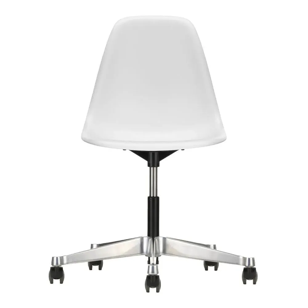 Swivel Office Chair with Castors - White
