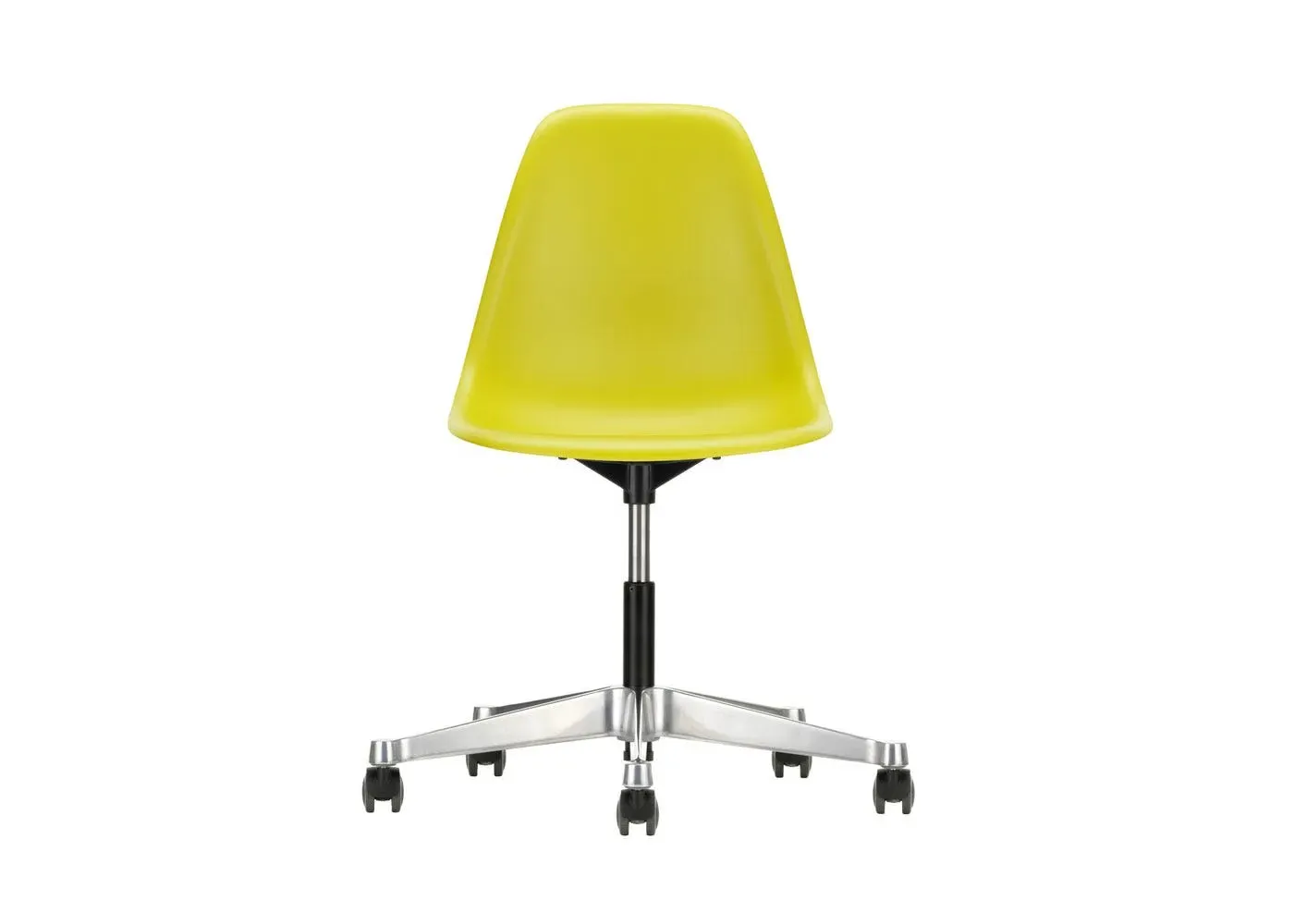 Swivel Office Chair with Castors - Yellow