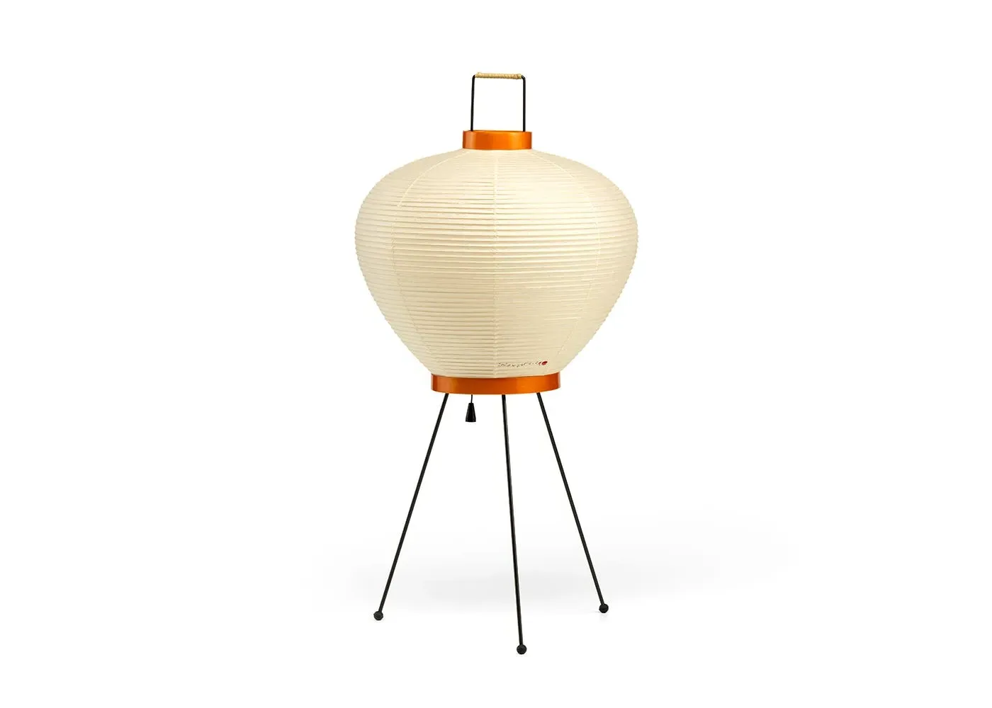 Table Lamp with Wire Frame - White, Shoji Paper image