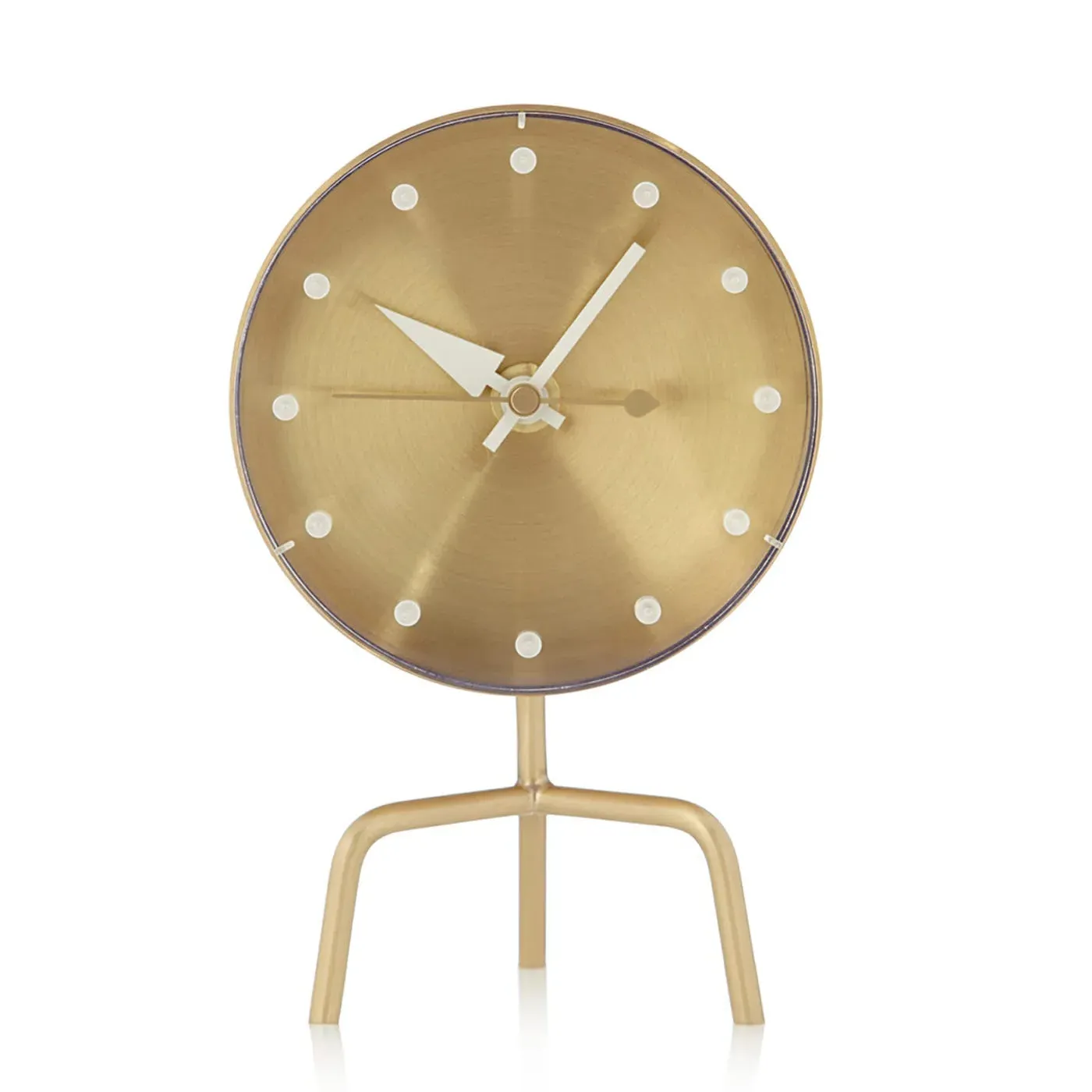 Tripod Desk Clock - Brass image