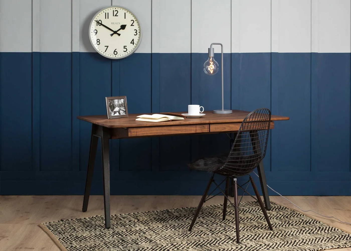 Wire Dining Chair - Black, Steel