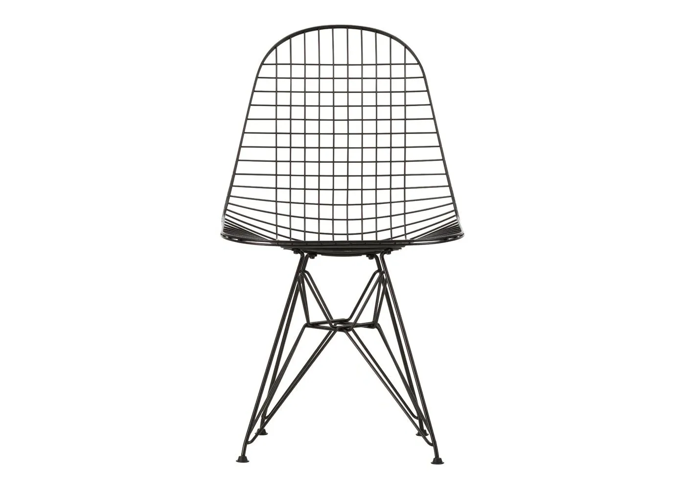 Wire Dining Chair - Black, Steel Frame image