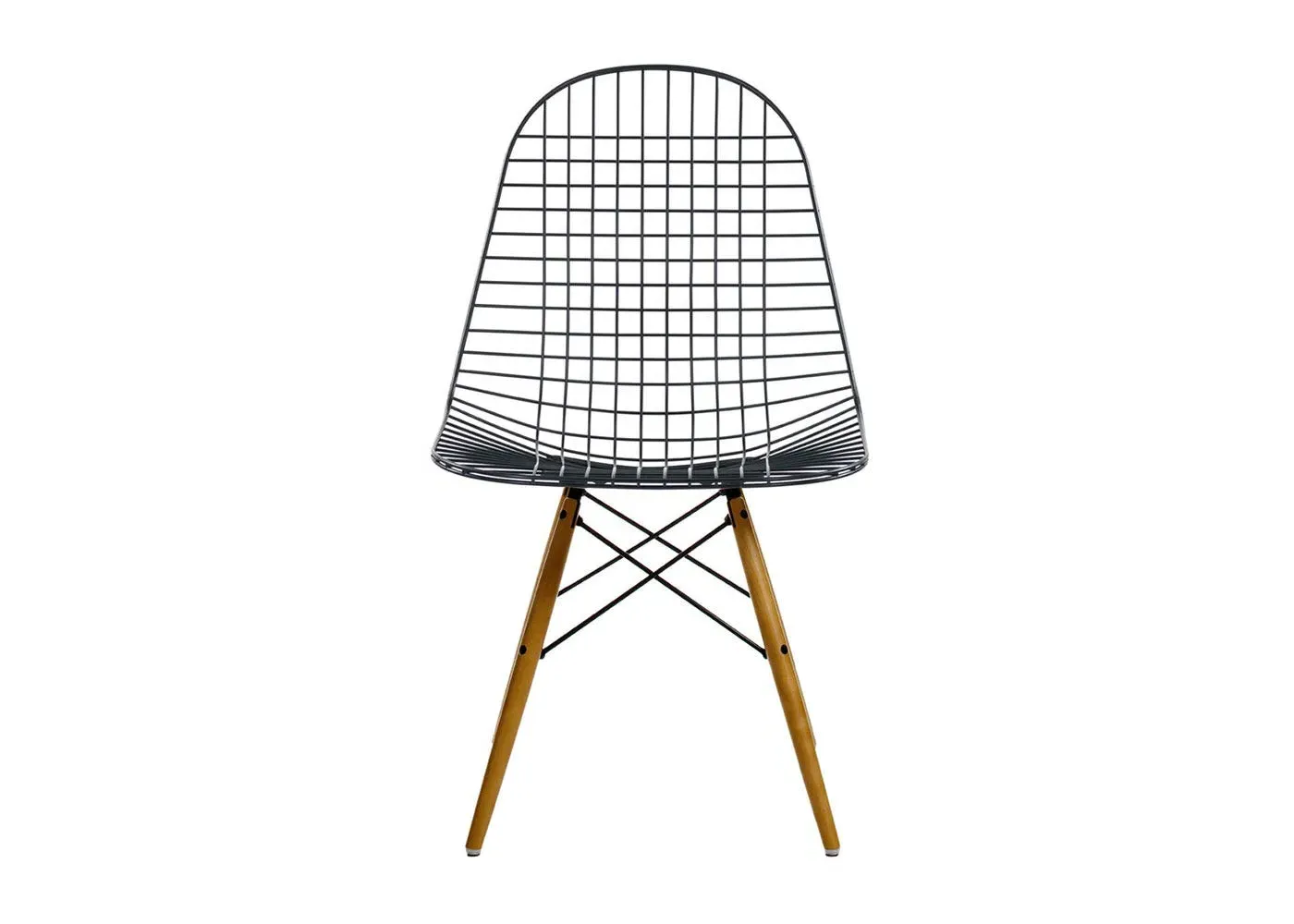Wire Dining Chair - Black, Steel image