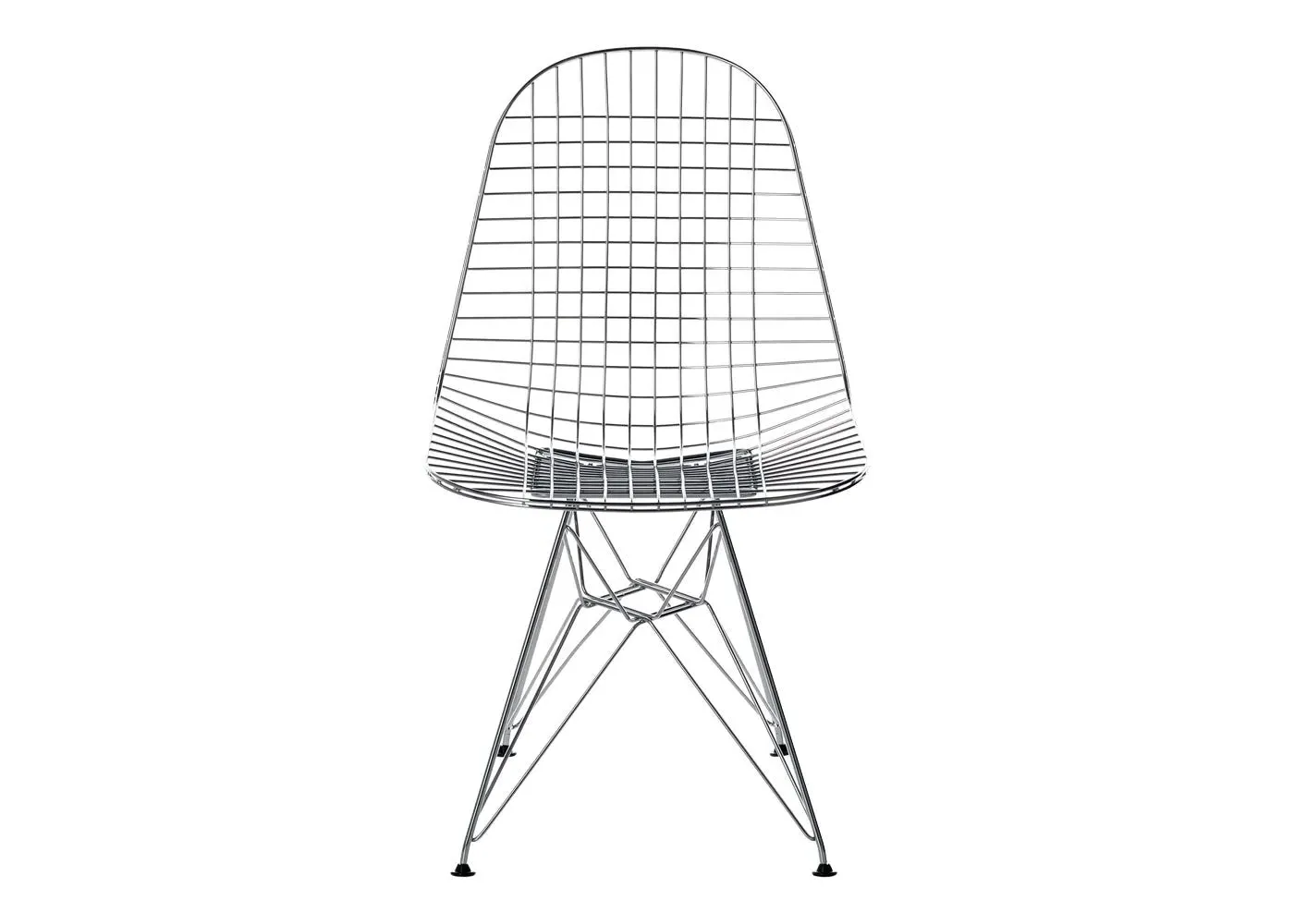 Wire Dining Chair - Chrome, Steel Frame