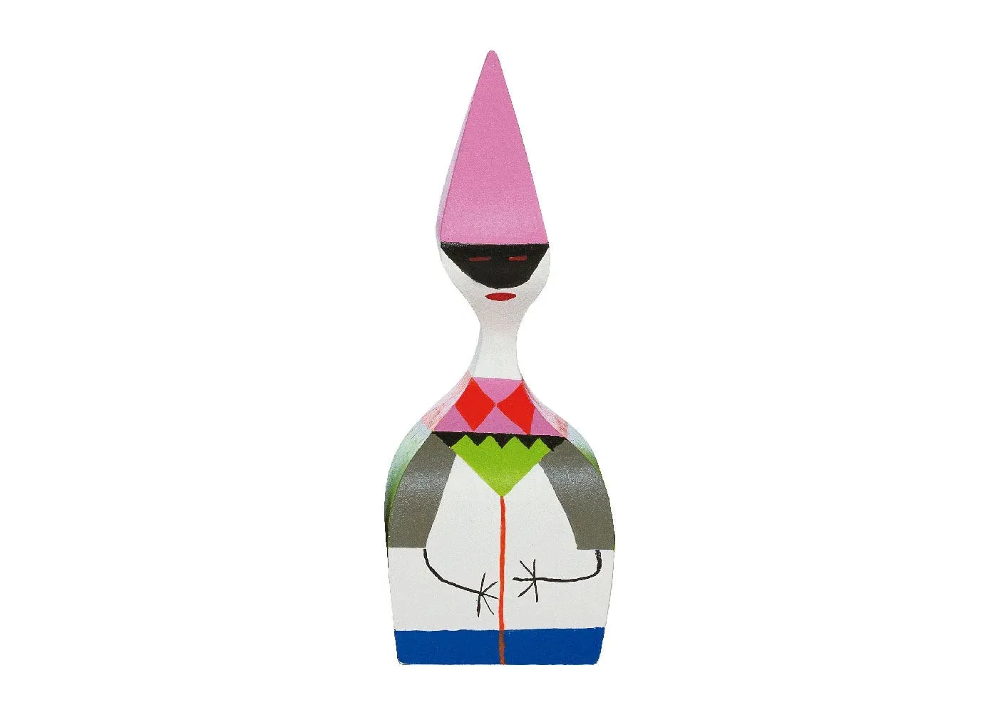 Wooden Doll No. 6 with Pink Hat - Multi, Wood image