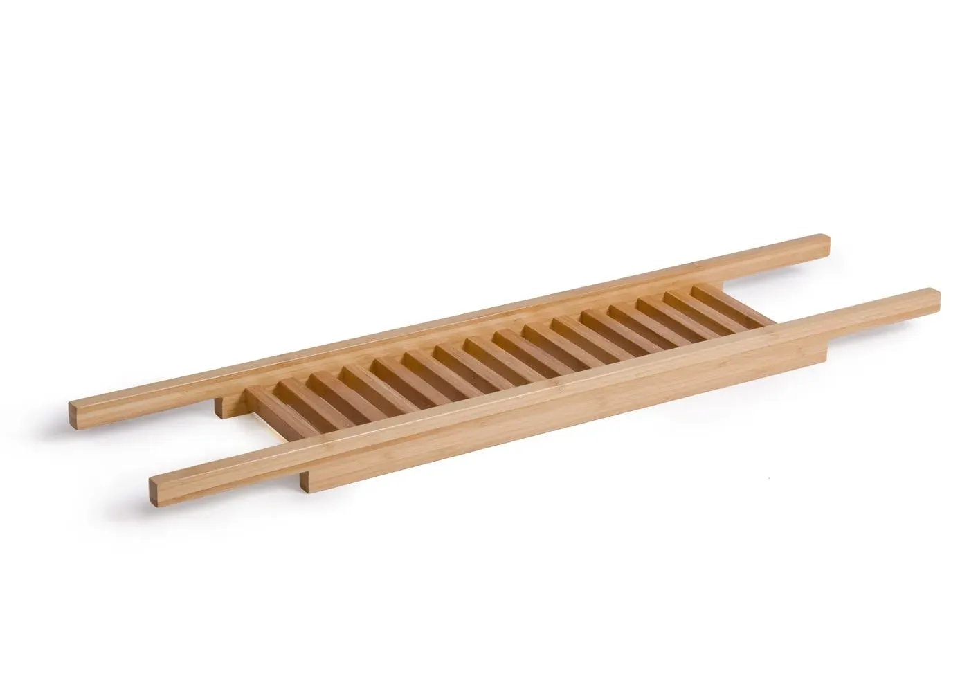 Bath Bridge with Dowel Rods - Dark Wood, Bamboo image