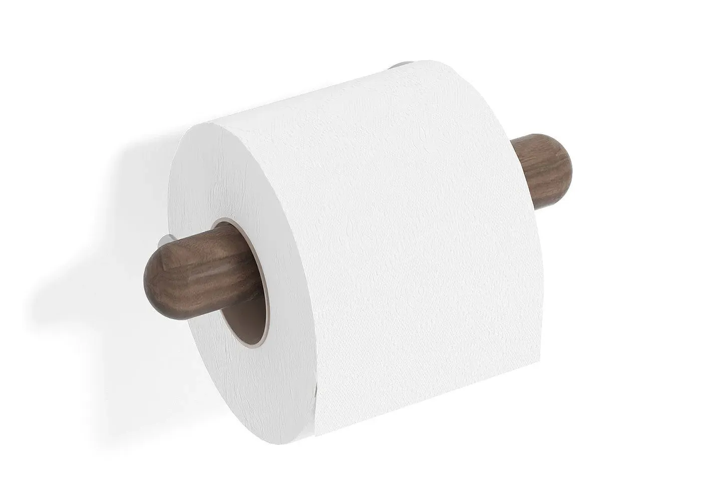 Toilet Roll Holder - Dark Wood, Walnut image