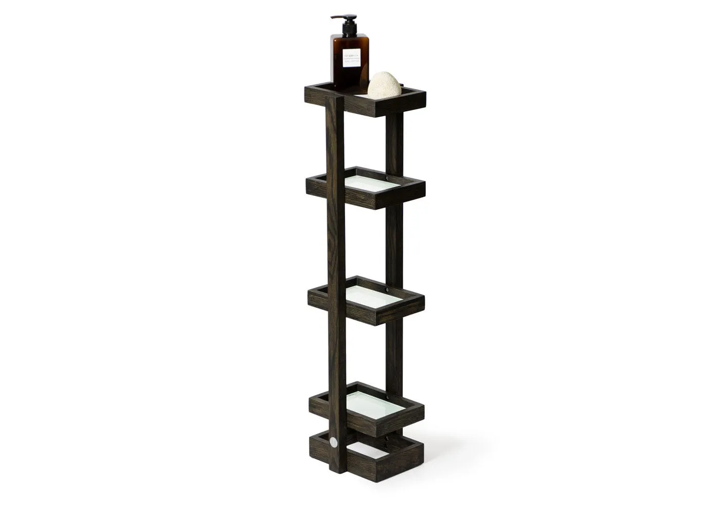 Washstand with Storage - Dark Oak, Wood image