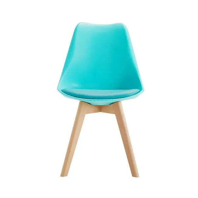 2-Piece Padded Dining Chair Set - Aqua image
