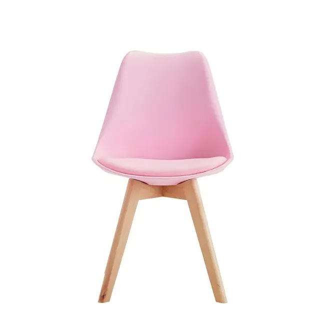 2-Piece Padded Dining Chair Set - Pink