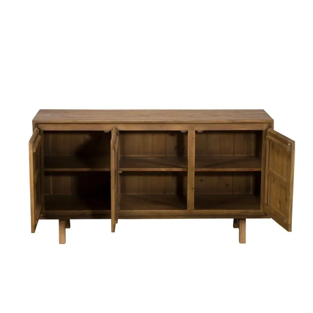 3-Door Sideboard - Wood, Reclaimed