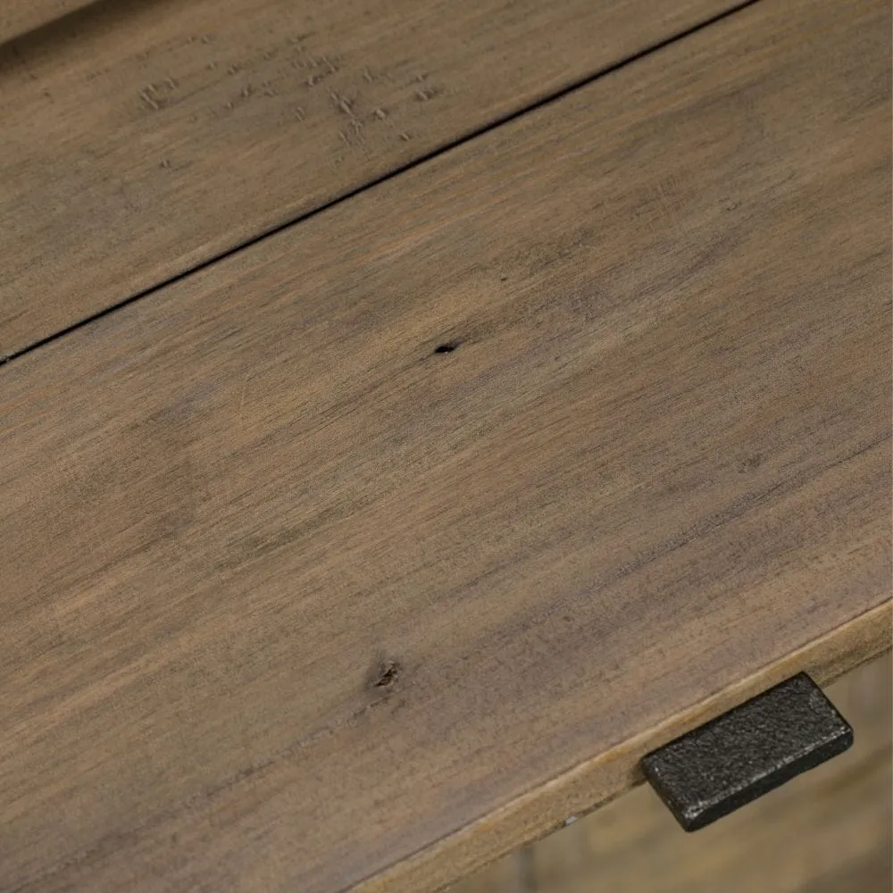 3-Drawer Bedside Table - Reclaimed Wood