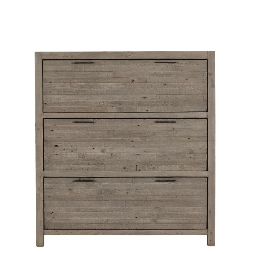 3-Drawer Chest with Handles - Reclaimed Wood