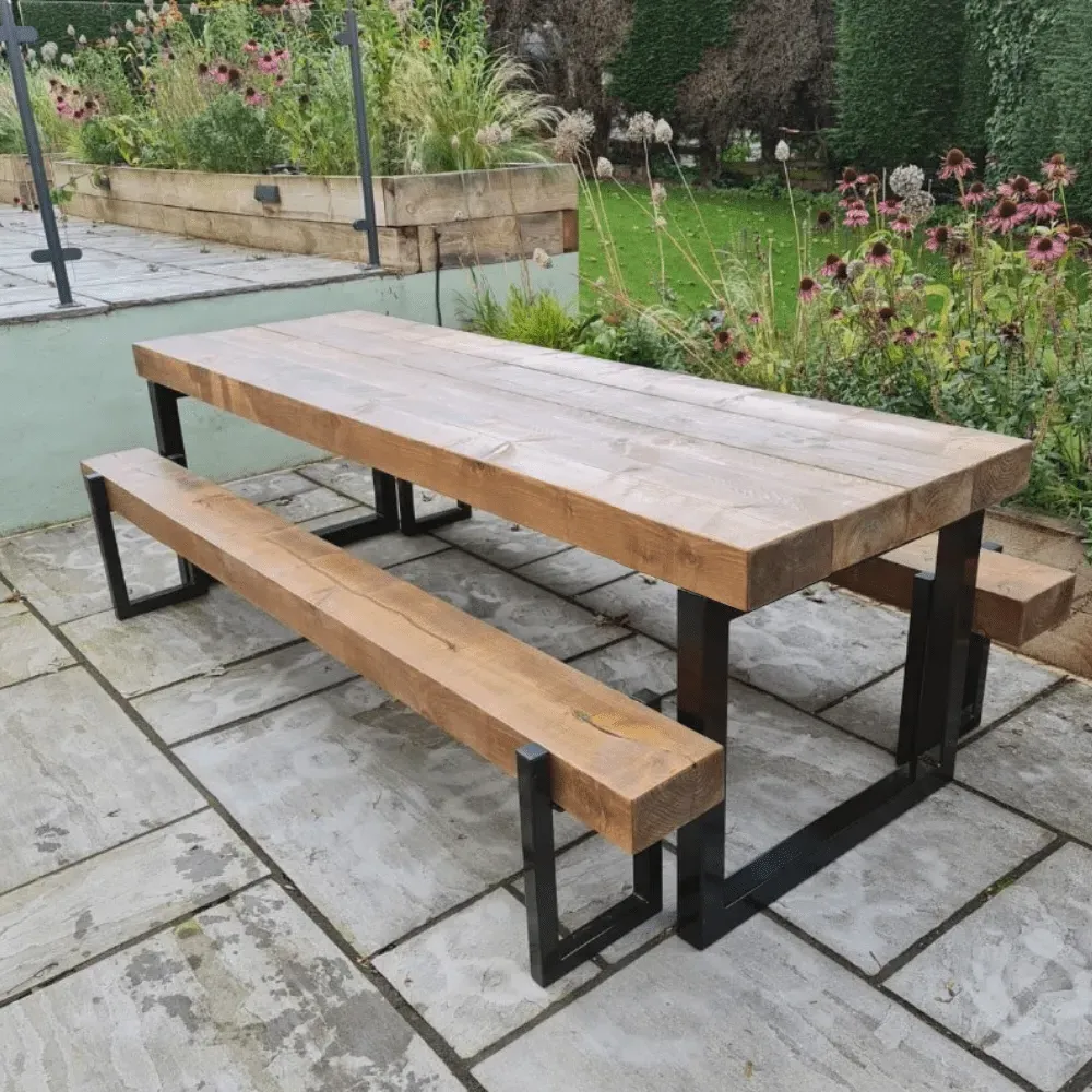 4-6 Seater Dining Table Sleeper Design - Brown image