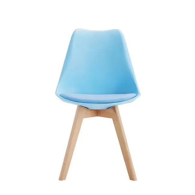 4-Piece Padded Dining Chair Set - Blue