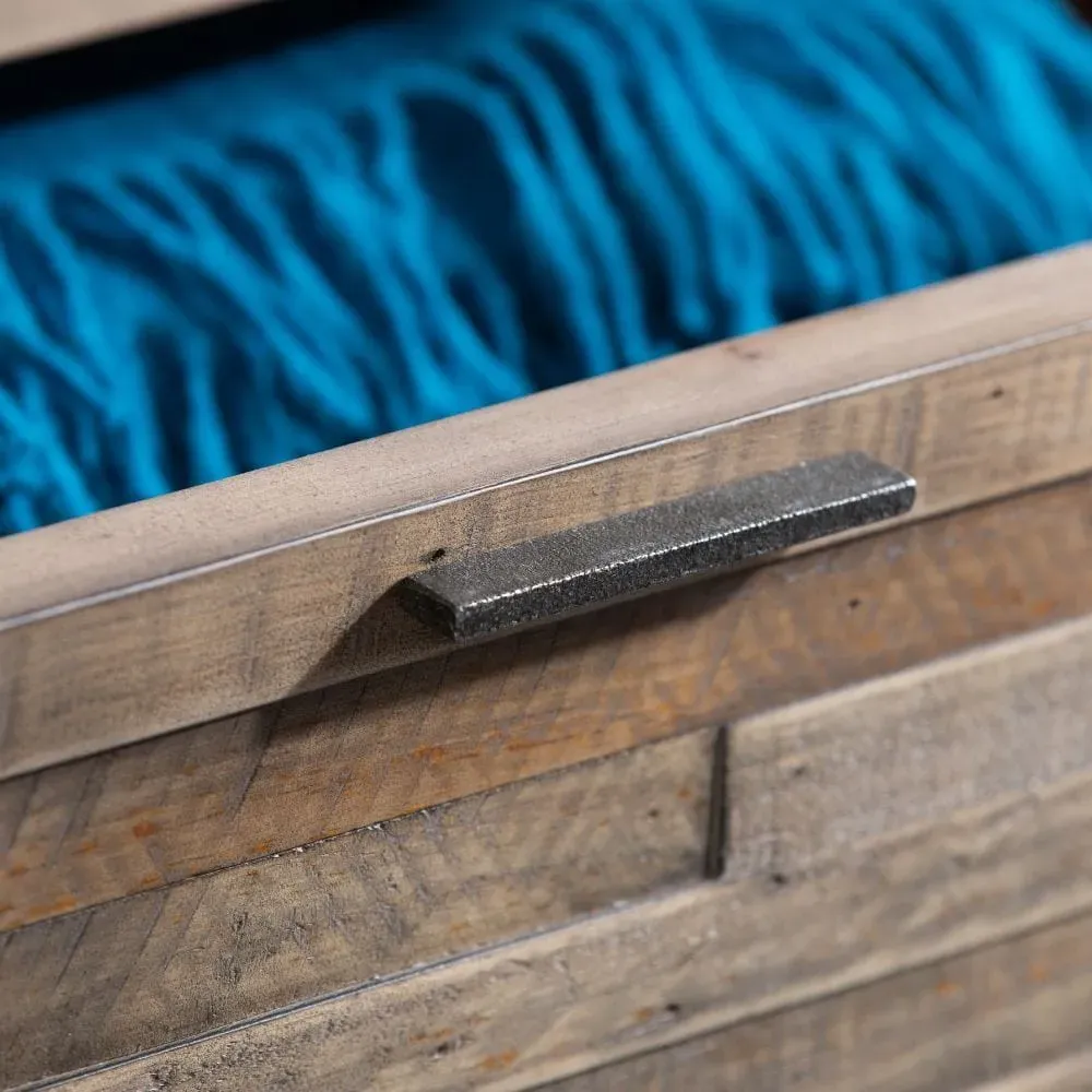 Blanket Box with Handle - Reclaimed Wood