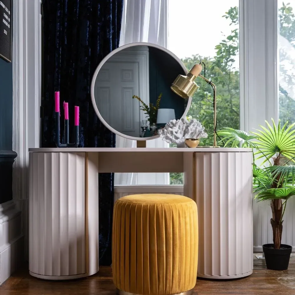 Dressing Table with Storage - White, Mahogany image