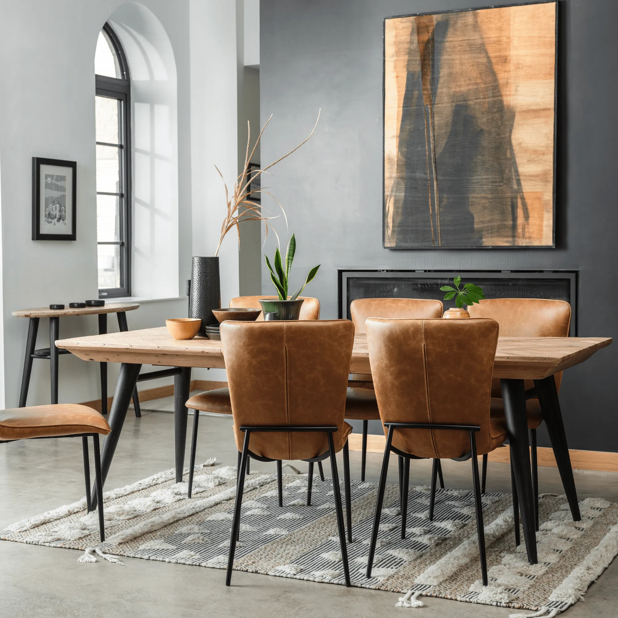 Extending Dining Table - Natural, Reclaimed Wood