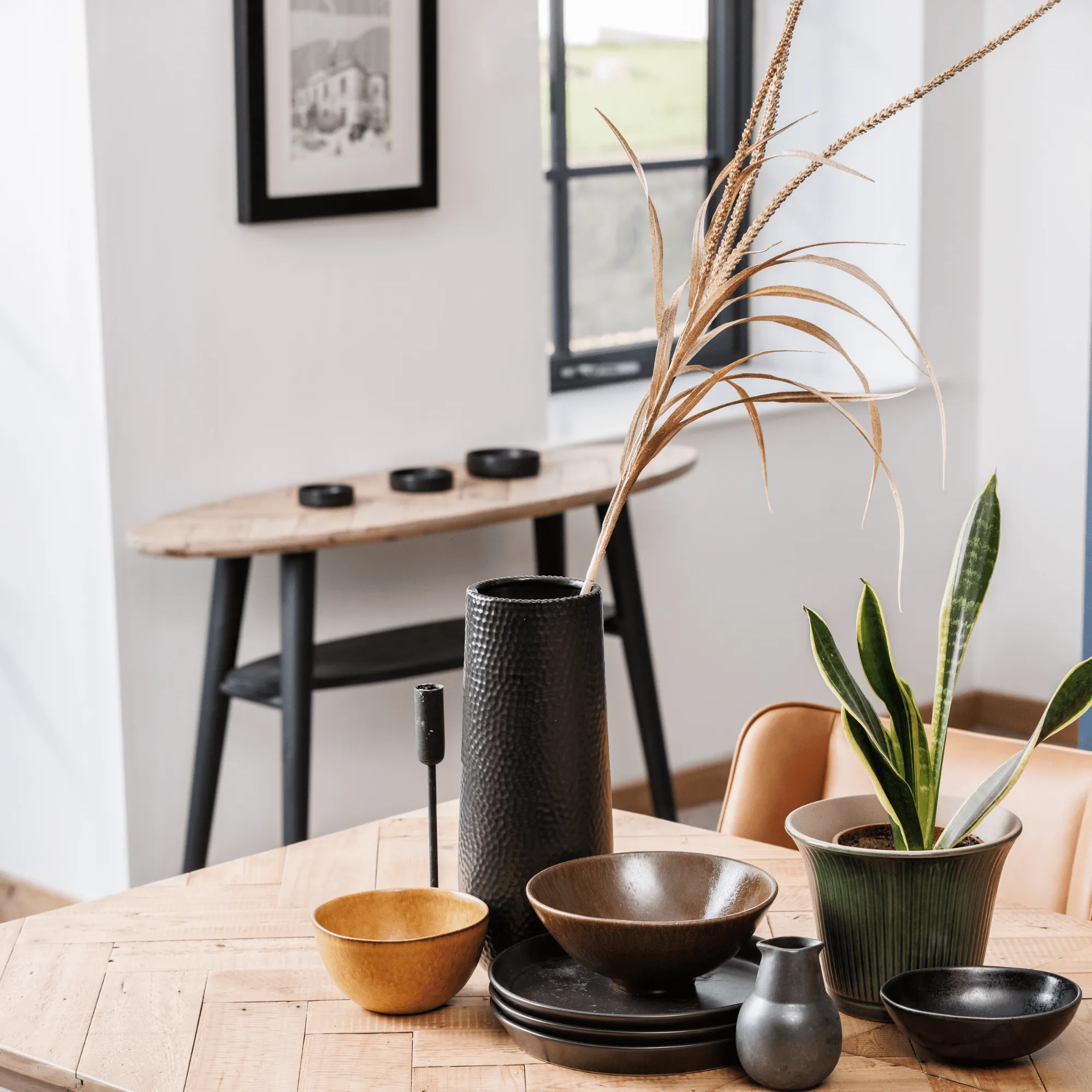 Extending Dining Table - Natural, Reclaimed Wood