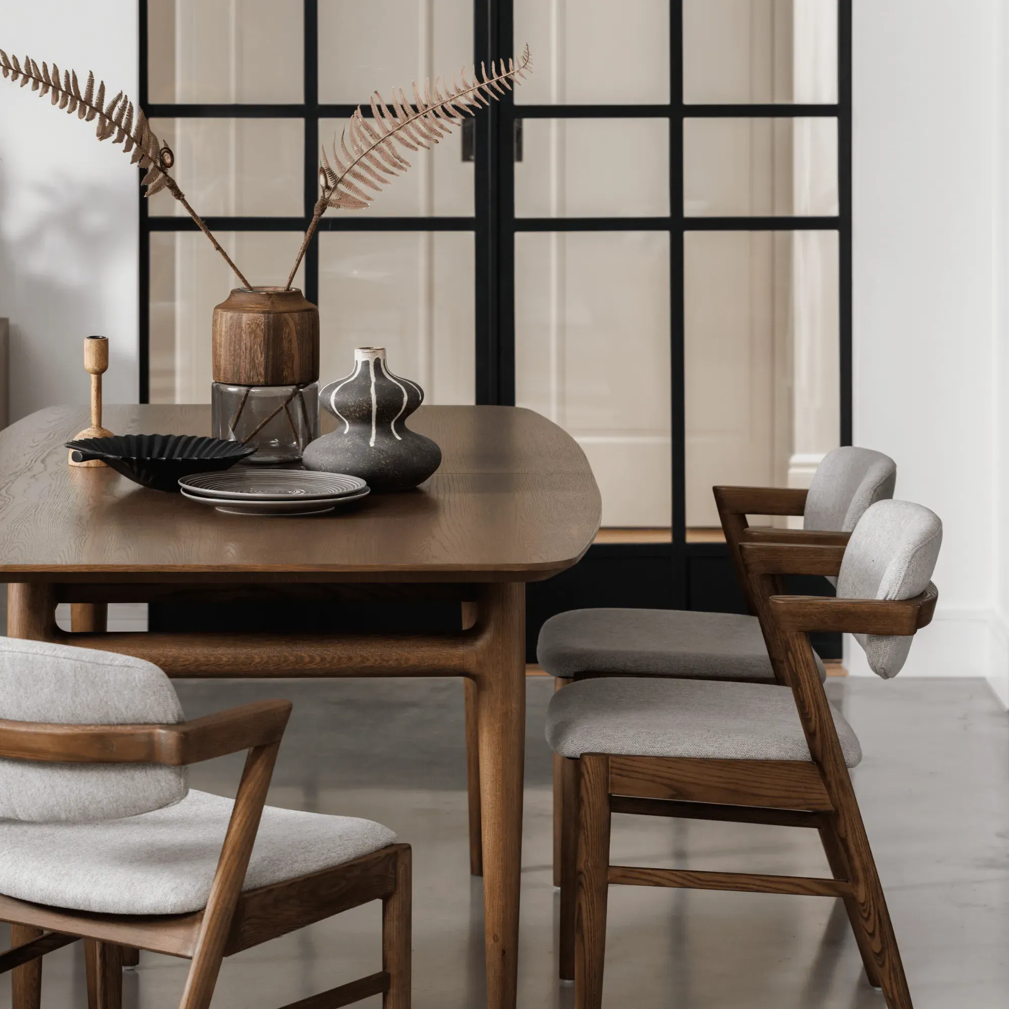 Extending Dining Table - Oak, Solid Wood image