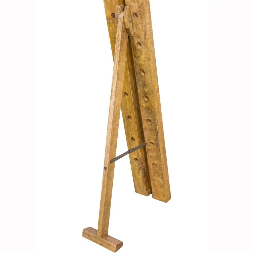 Freestanding Wine Display Rack - Wood, Mango