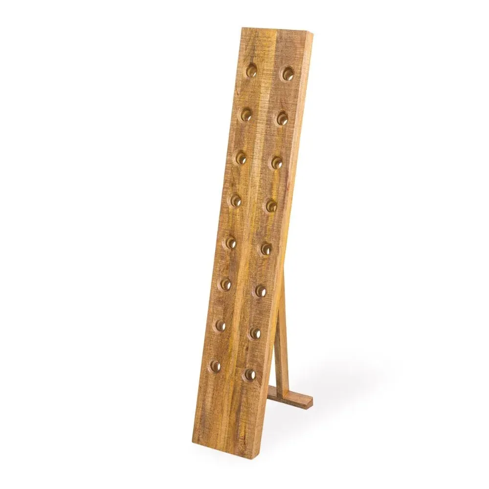 Freestanding Wine Display Rack - Wood, Mango