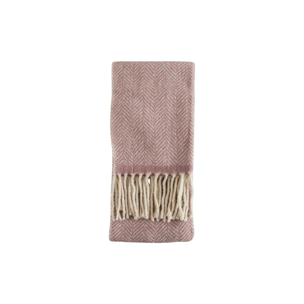 Herringbone Throw - Blush, Wool image