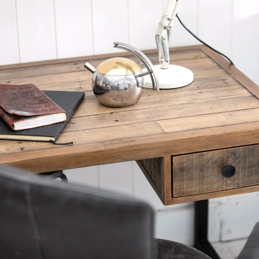 Industrial Desk - Natural, Reclaimed Wood
