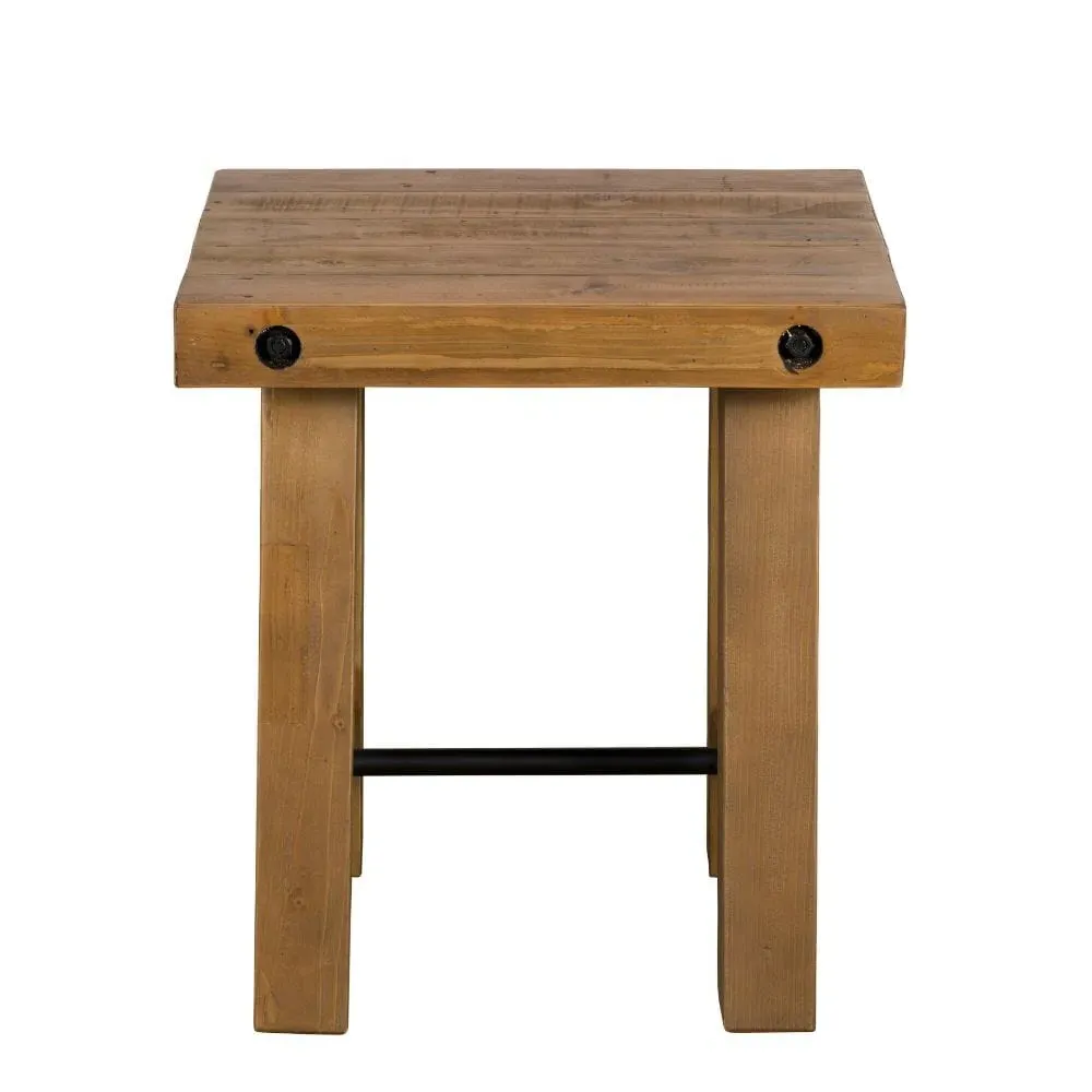 Lamp Side Table with Triangle Legs - Wood image