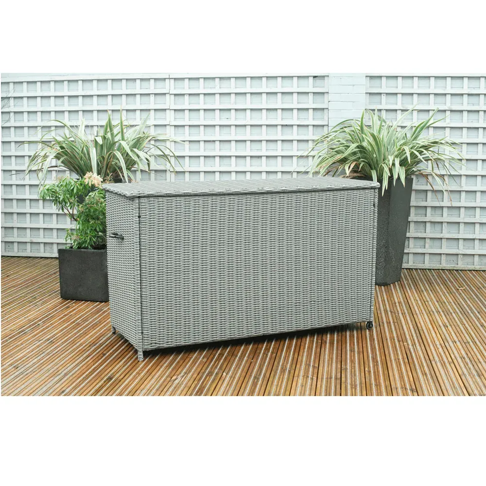 Large Cushion Box - Slate Grey, Wood image