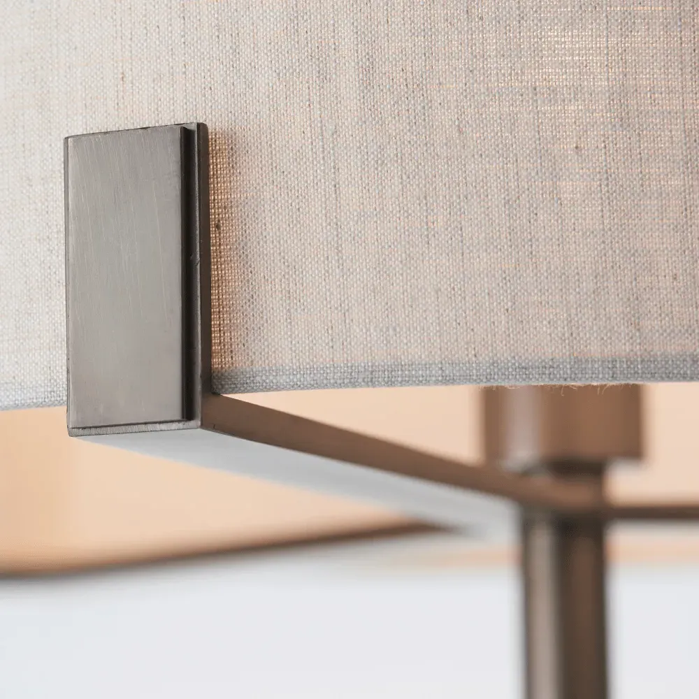 Metal Floor Lamp - Cream, Bronze