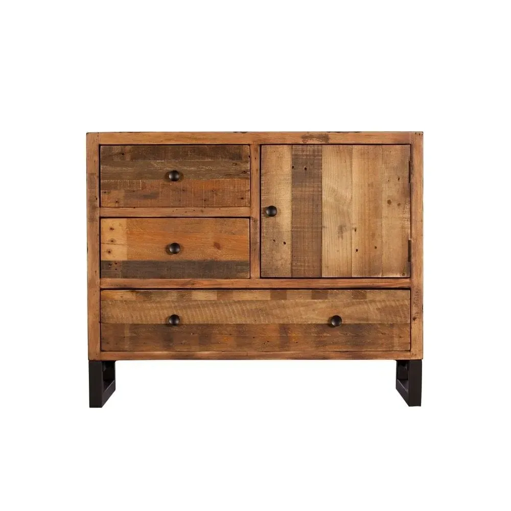 Narrow Industrial Sideboard - Wood, Reclaimed