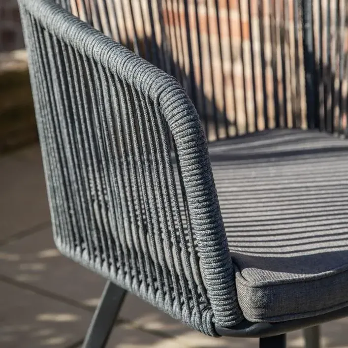 Outdoor Bistro Set - Charcoal, Aluminium
