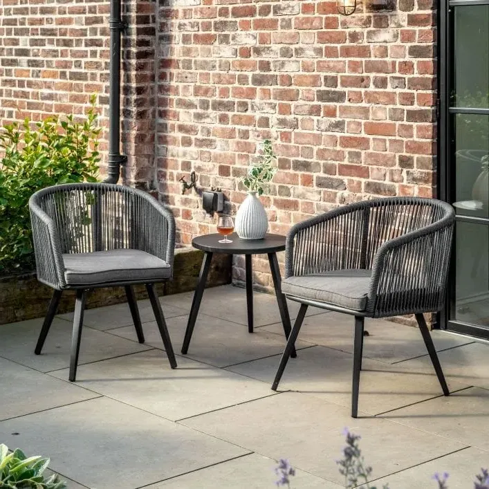 Outdoor Bistro Set - Charcoal, Aluminium image