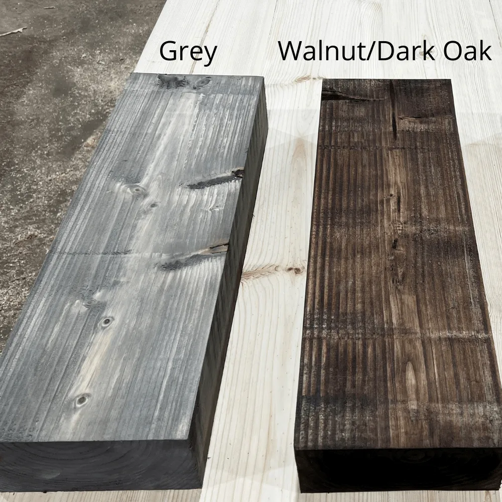 Outdoor Dining Set with 2 Benches - Grey, Wood