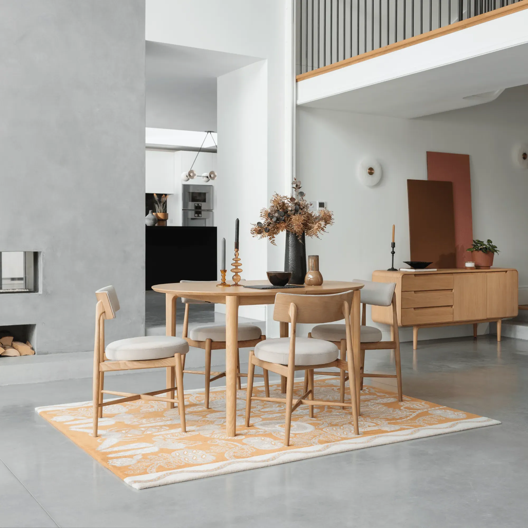 Oval Extending Dining Table - Light Oak image