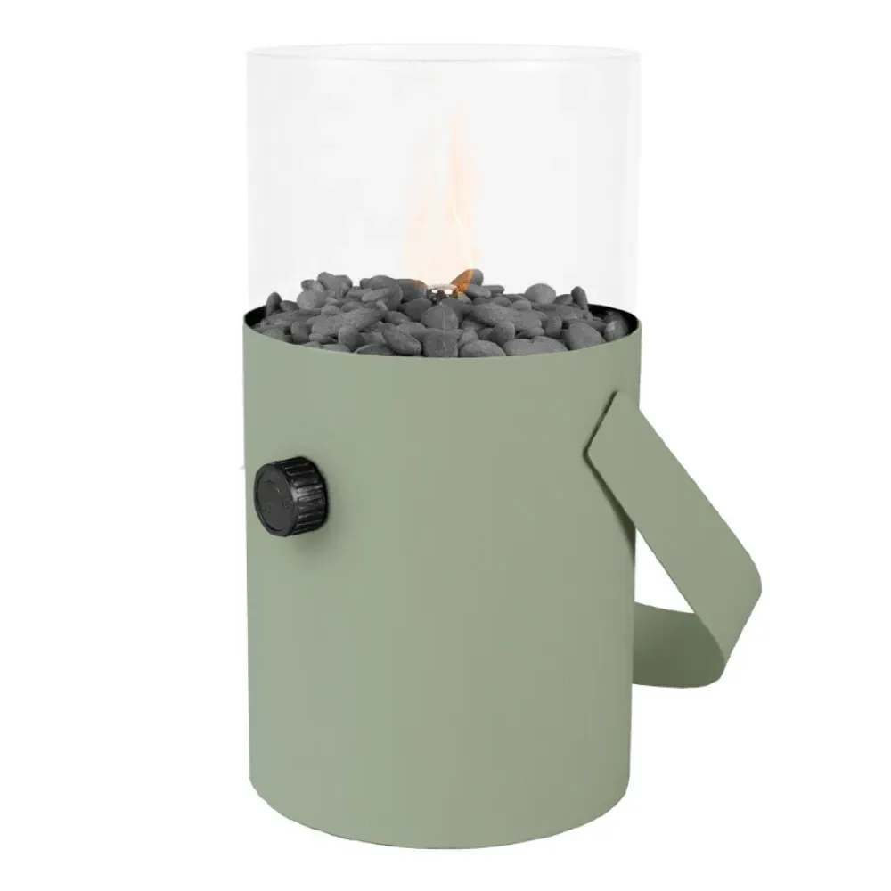 Portable Fire Lantern with Gas Cartridge - Green