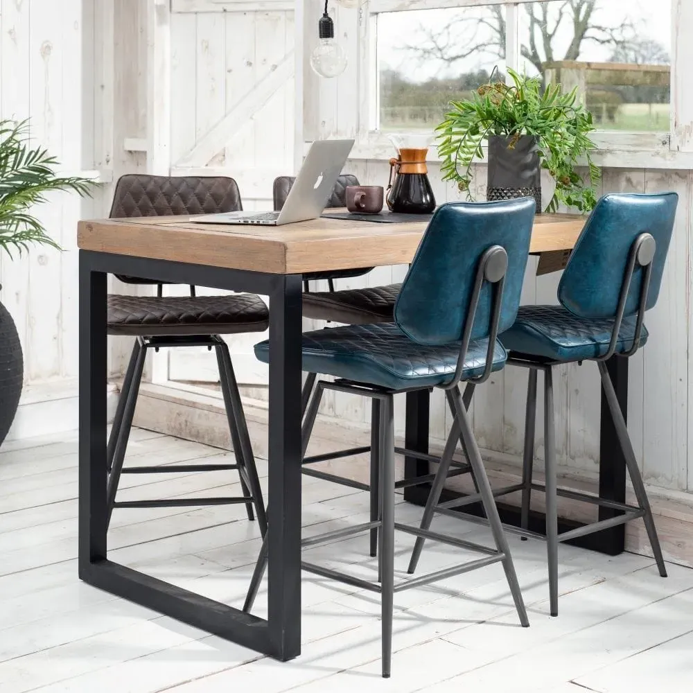 Rectangular Bar Table Industrial Style - Wood
