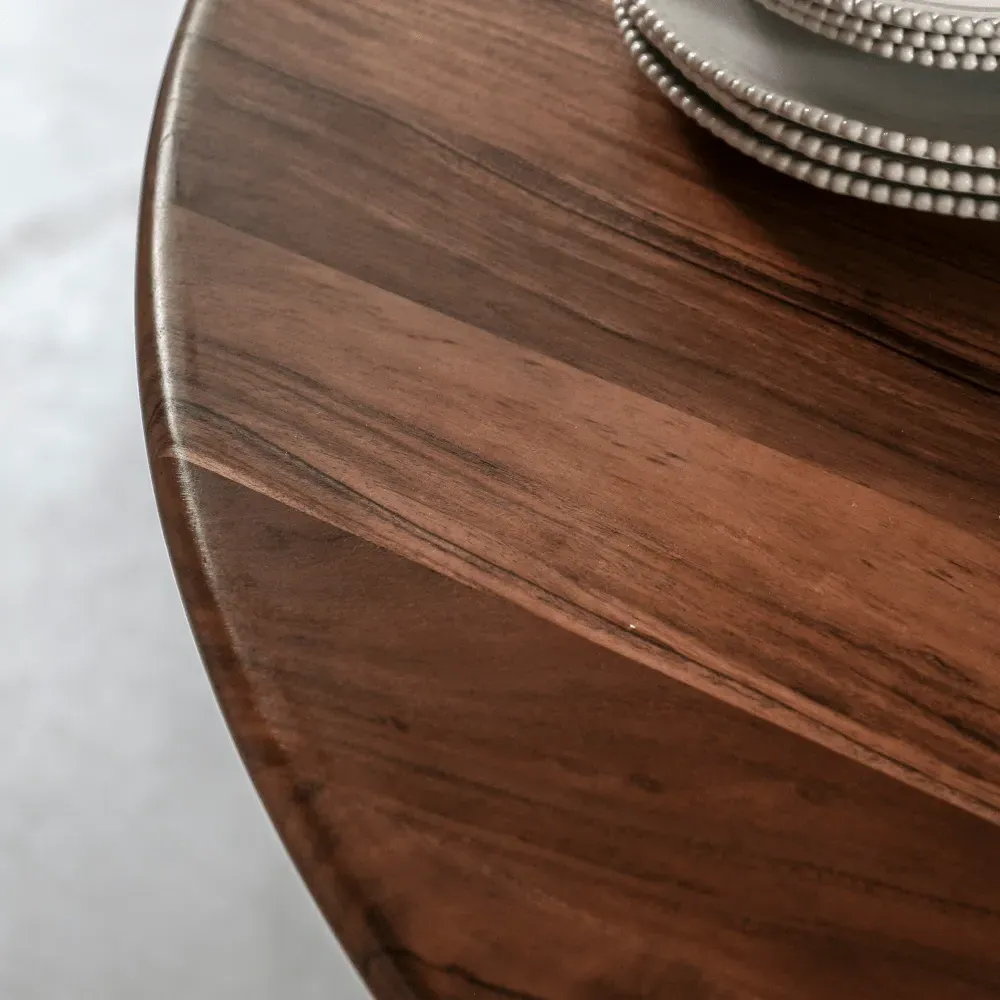 Round Dining Table 4 Seats - Acacia Wood