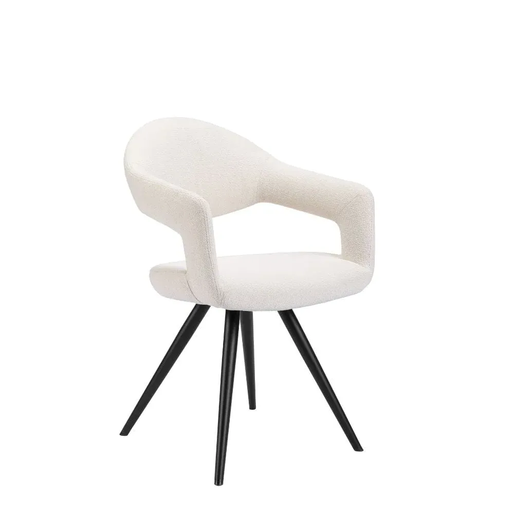 Set of 2 Dining Chairs - Misty, Boucle