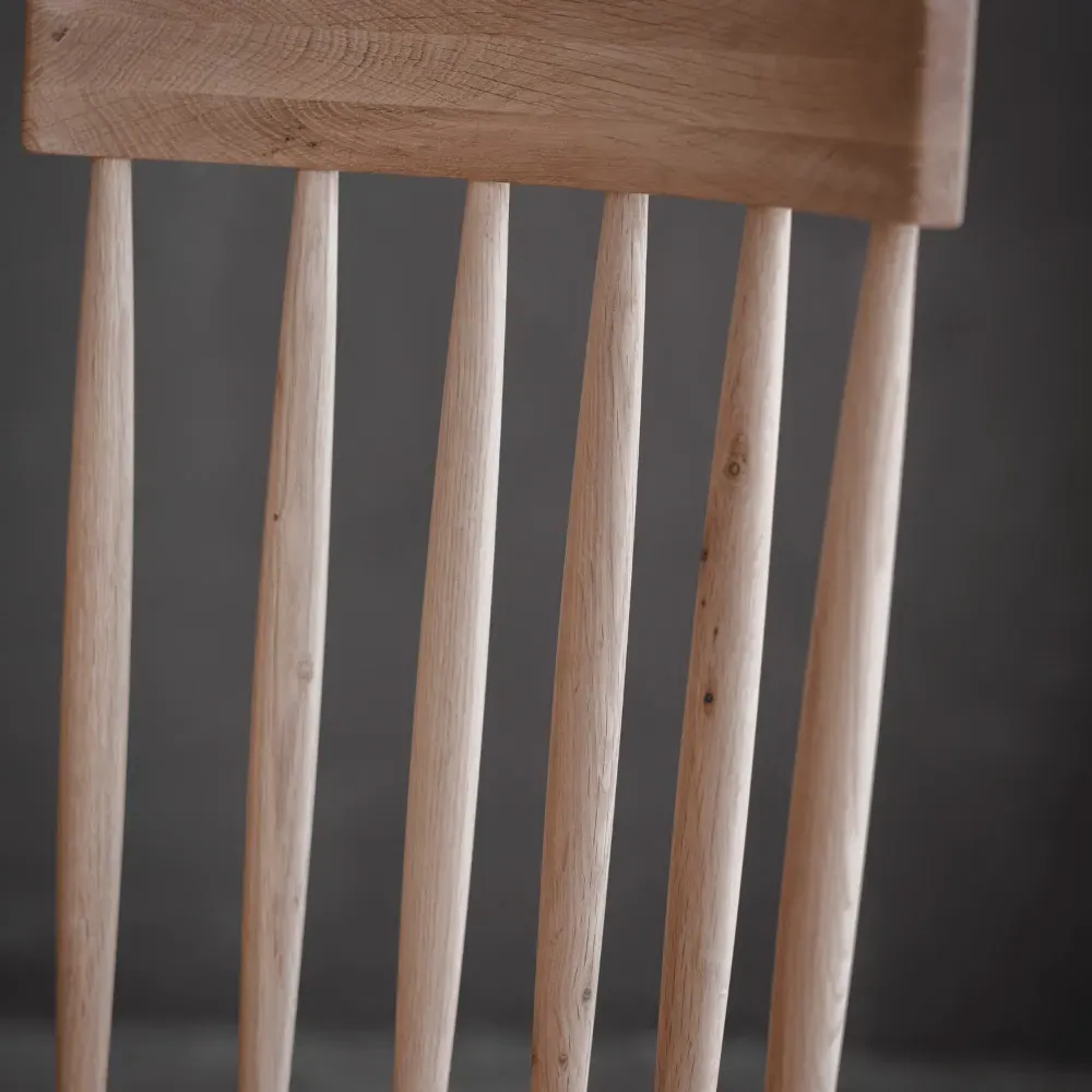 Set of 2 Dining Chairs - Oak, Solid Wood
