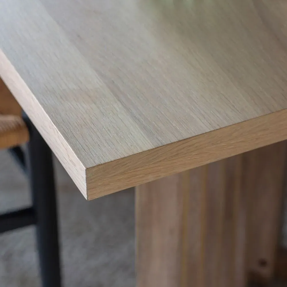 Square Dining Table - Oak, Solid Wood