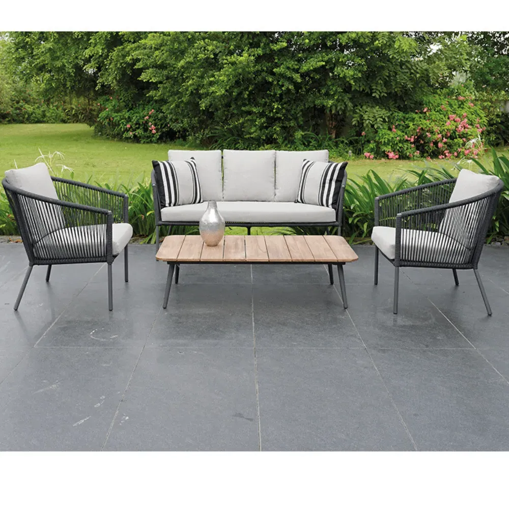Stackable Outdoor Sofa Set - Grey