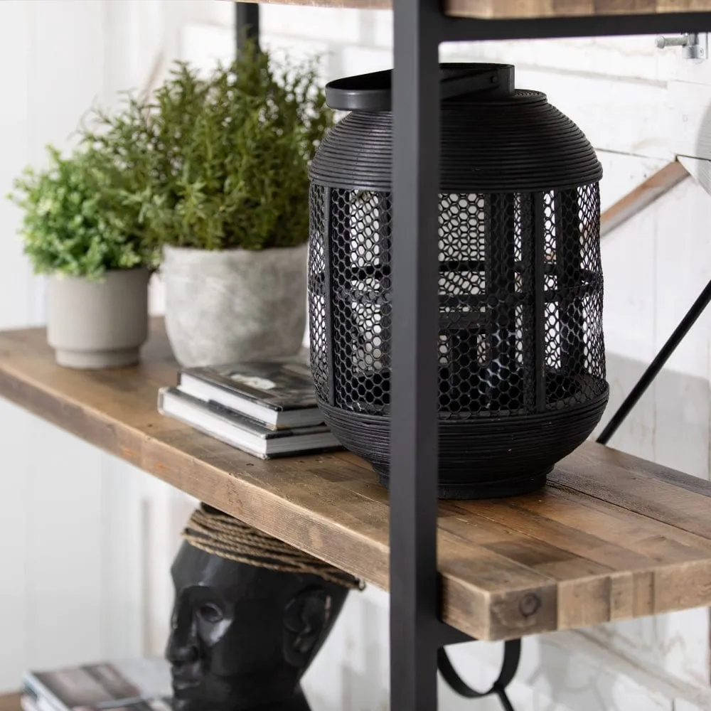 Tall Bookcase Industrial Style - Wood, Reclaimed