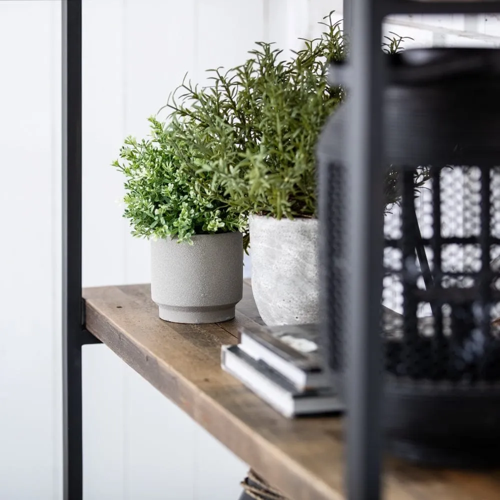 Tall Bookcase Industrial Style - Wood, Reclaimed