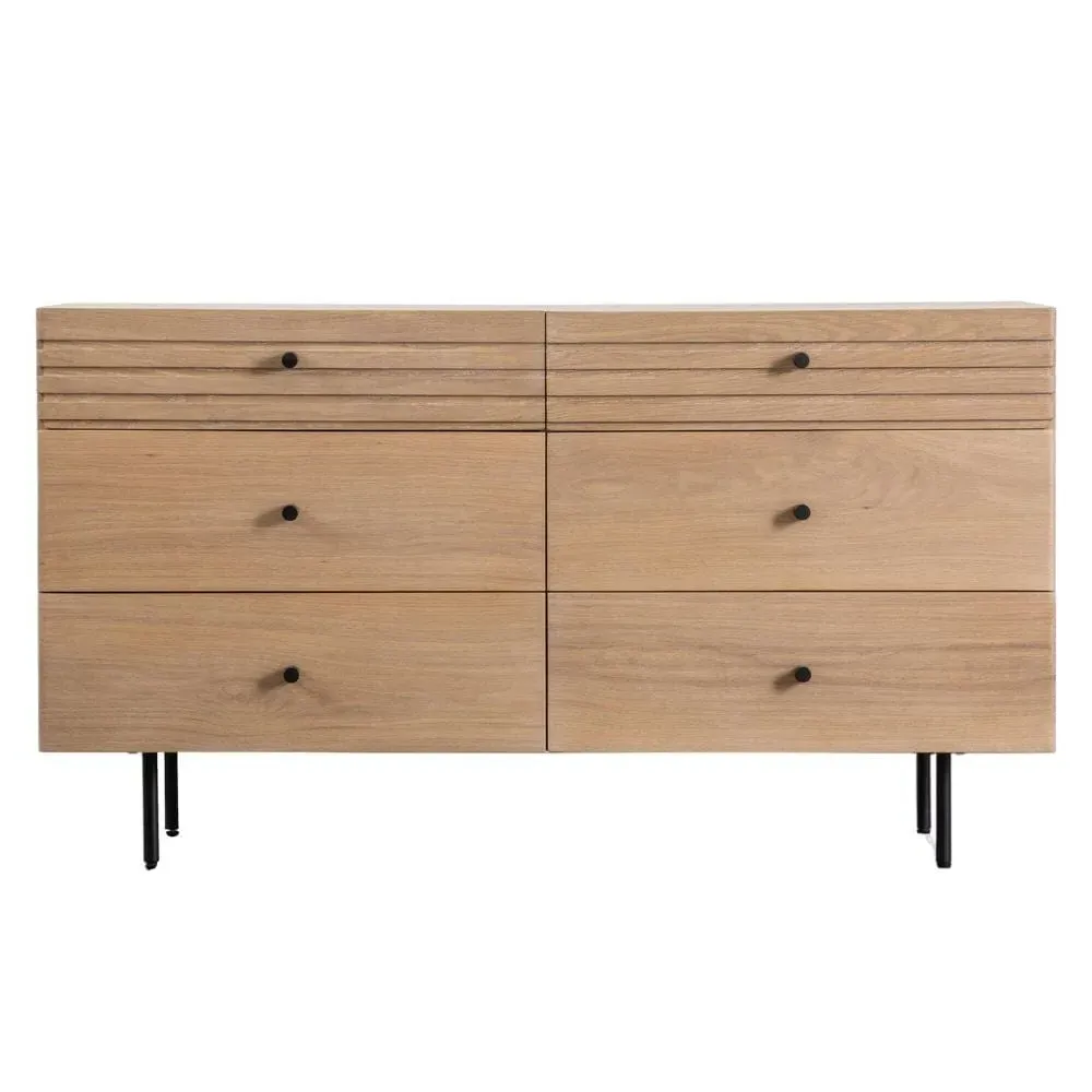 Tall Chest of Drawers - Oak, Solid Wood