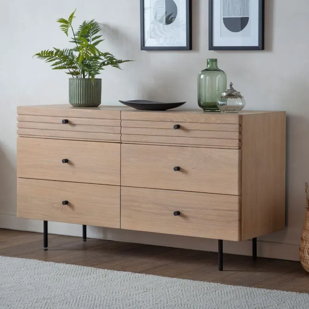 Tall Chest of Drawers - Oak, Solid Wood image